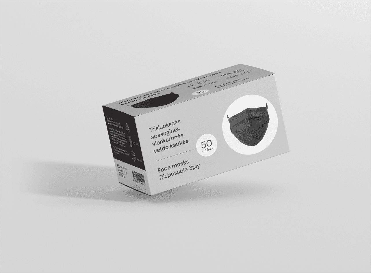 Balta Panda — face mask packaging