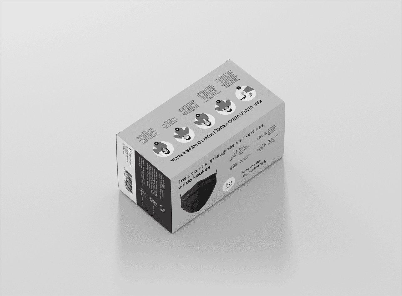 Balta Panda — black packaging side view