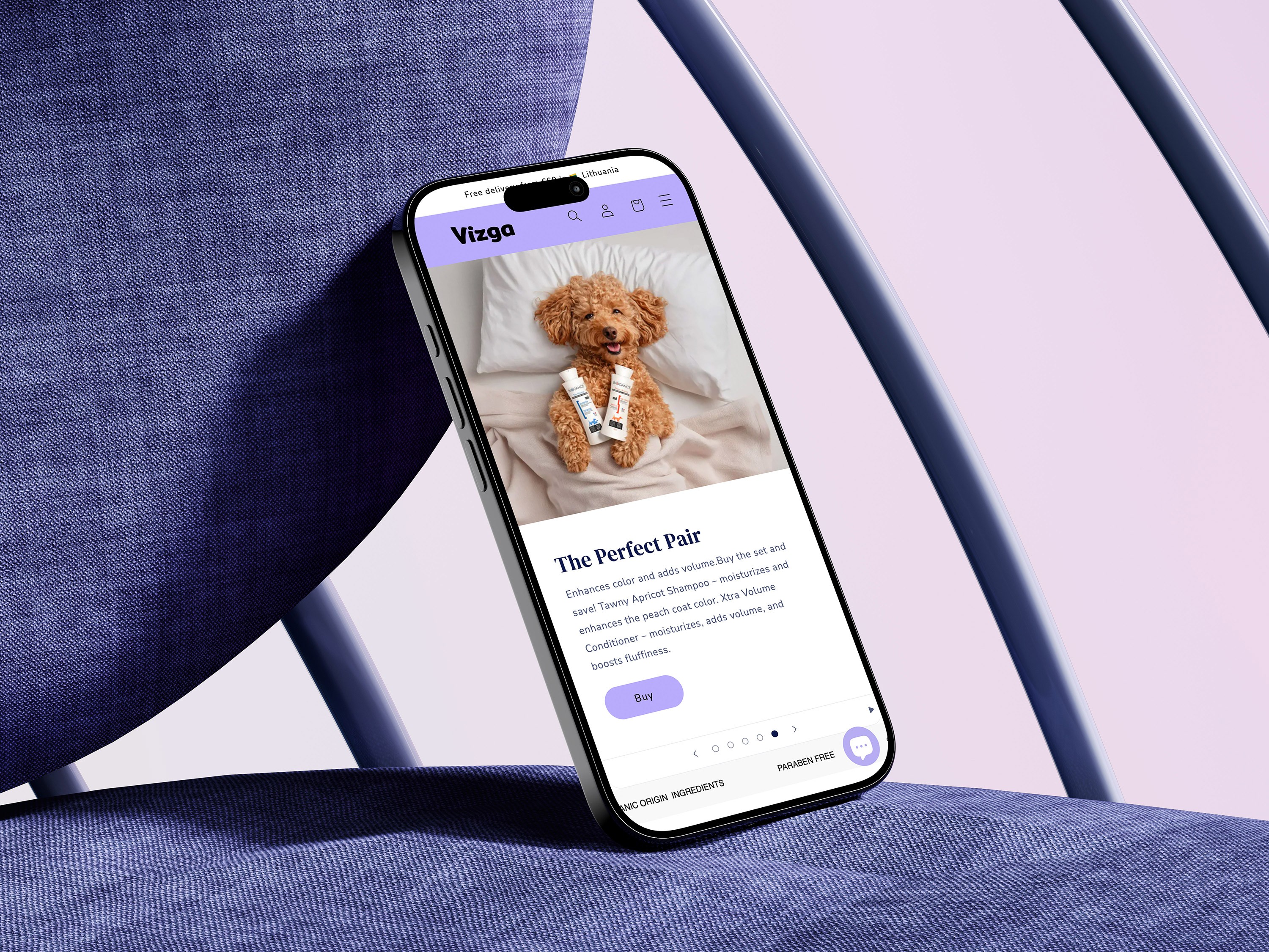 Vizga — brand identity and Shopify store