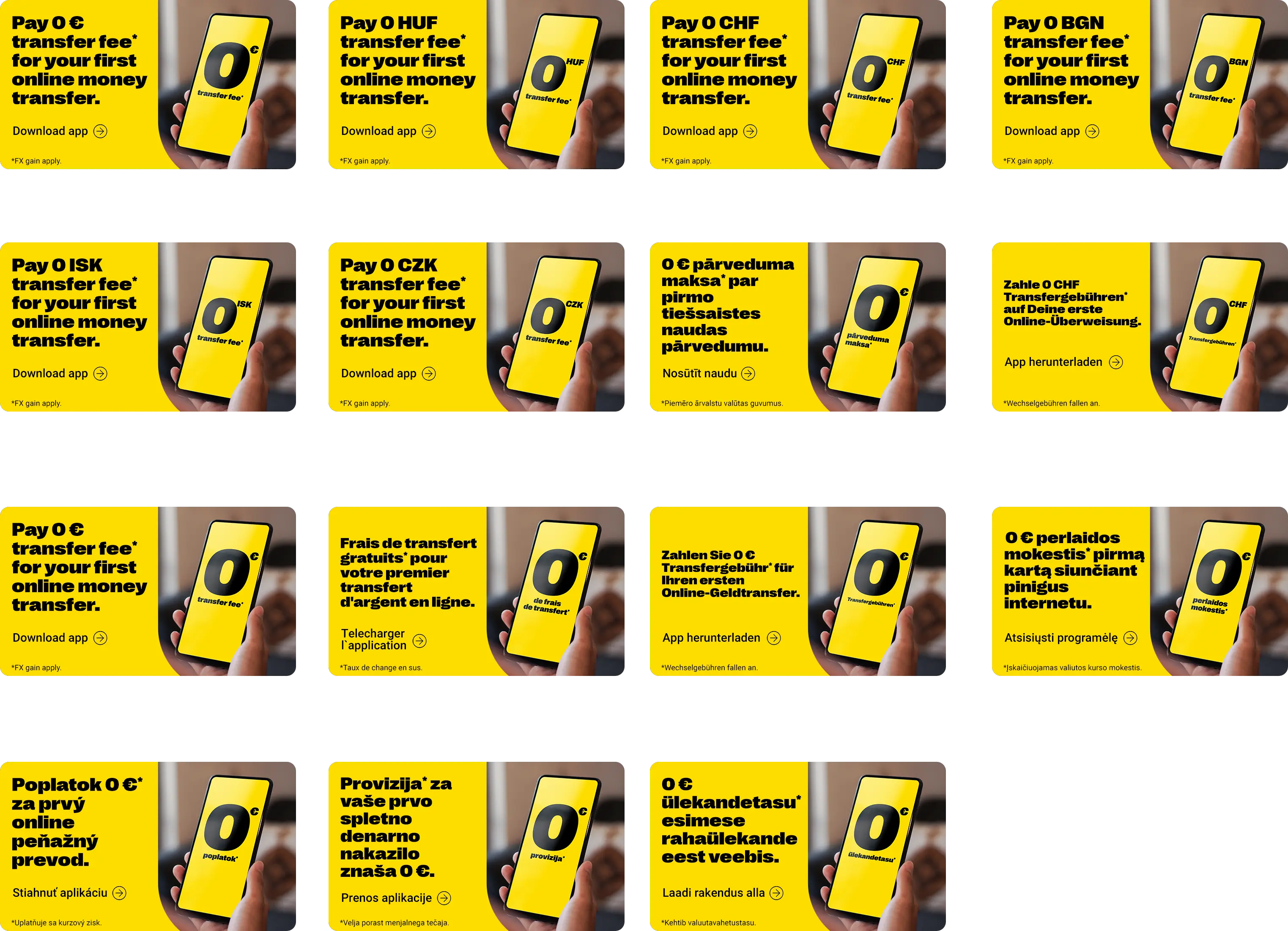Western Union — multi-language poster